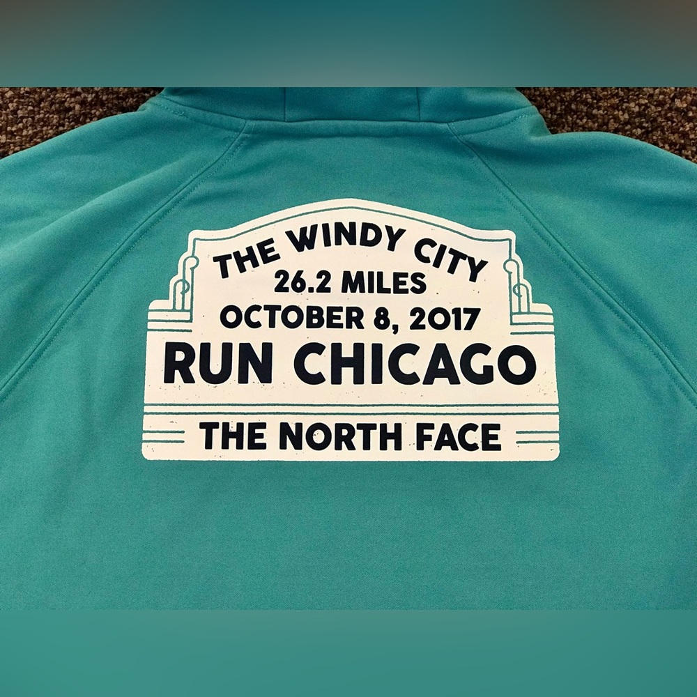 North Face Run Chicago Windy City 2017 Marathon Medium Sweatshirt Hoodie top